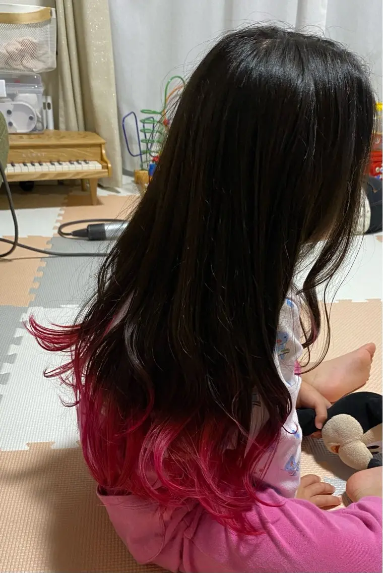 ロング カラー キッズ 烏山 達也のヘアスタイル