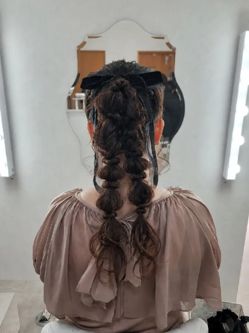 ヘアアレンジ ロング ヘアセット 渥美 寿美翔のヘアスタイル