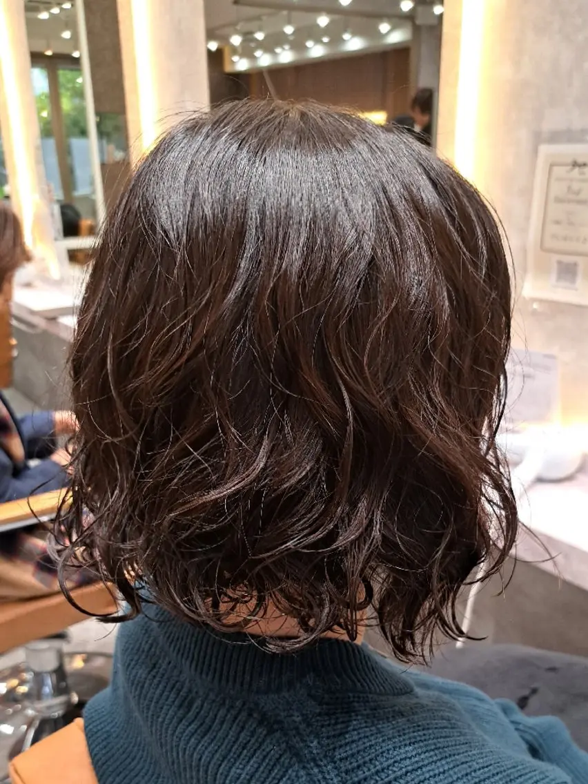 パーマ ボブ 関口 知佳のヘアスタイル