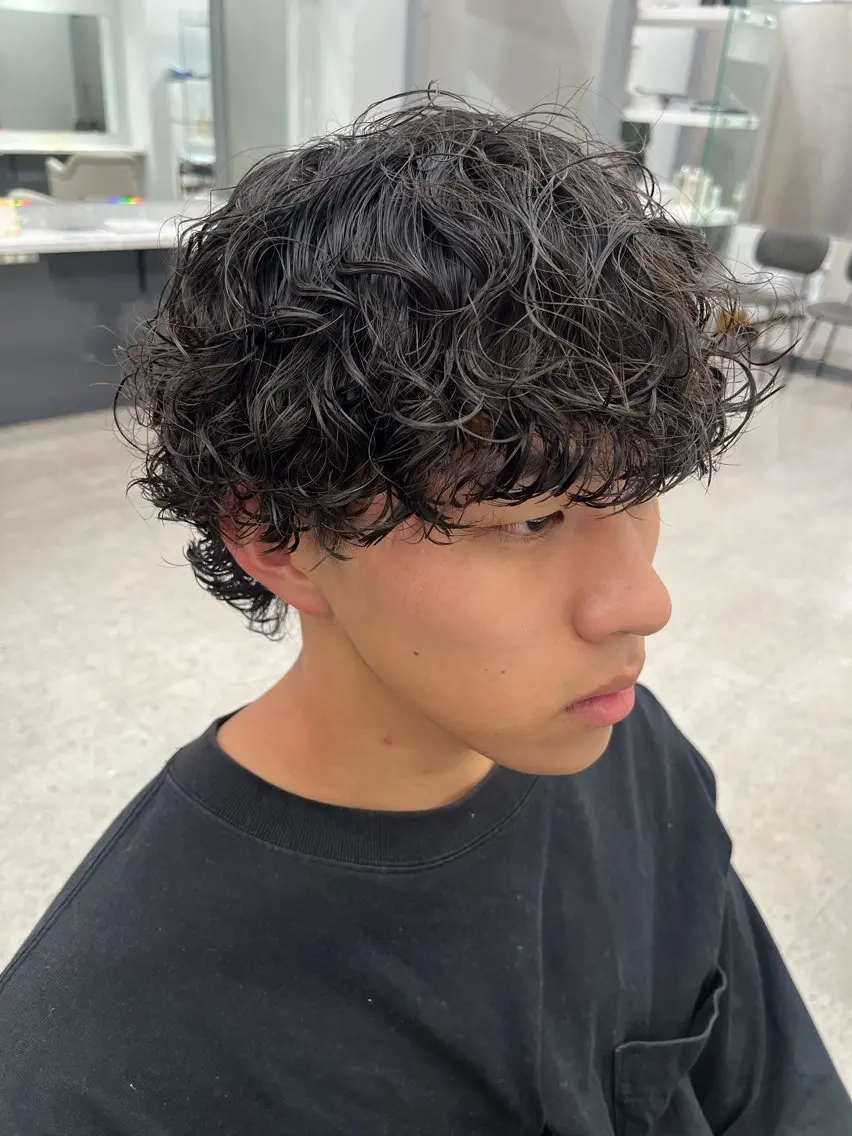 パーマ メンズ カット パーマ 🍐シャドウパーマ メンズ特化/守岡🍐のヘアスタイル