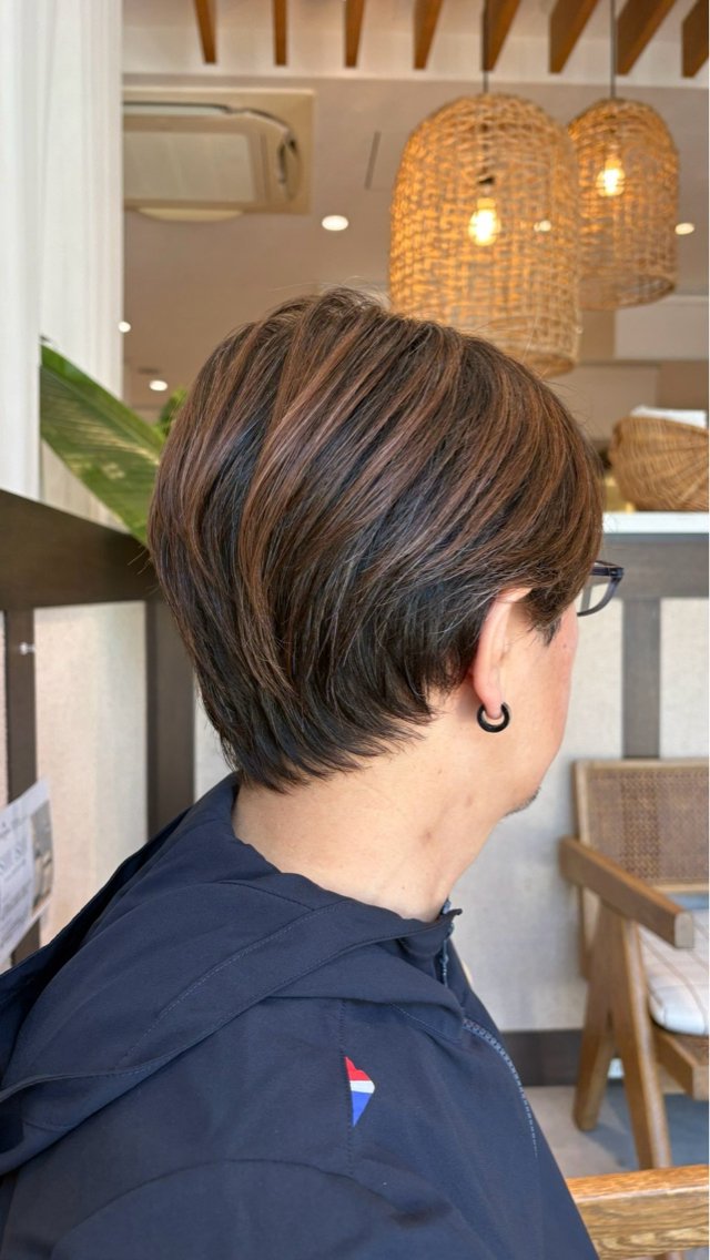 ショート メンズ 富田 紗世のヘアスタイル