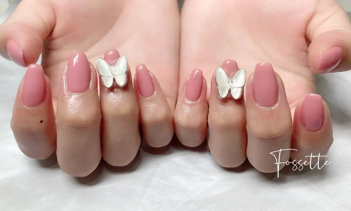 ネイル 韓国ネイル ワンカラーネイル シンプルネイル ワンホンネイル ハンドネイル nailsalon Fossetteのネイルデザイン