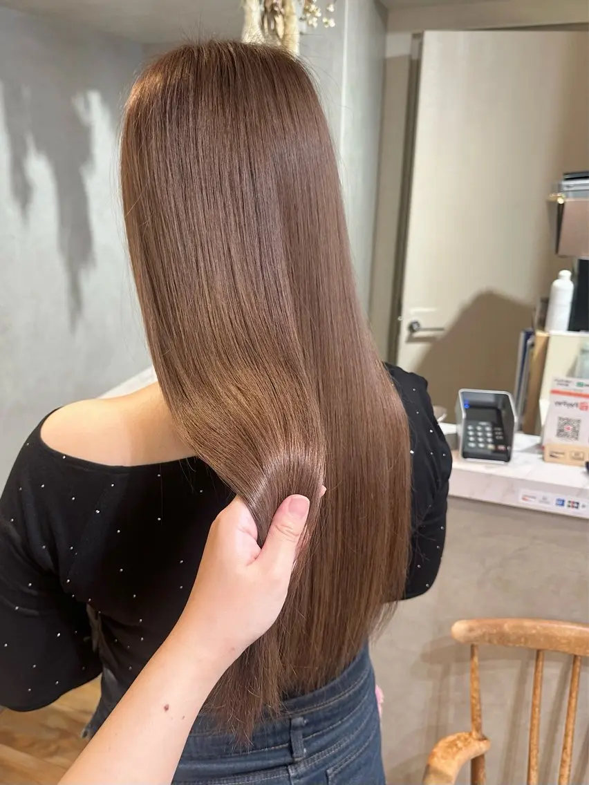 ロング カラー ヘアカラー 透明感/赤み消し reikoのヘアスタイル