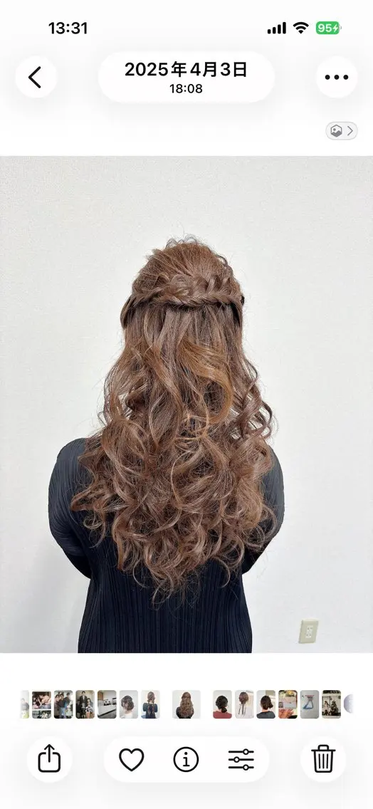 ヘアアレンジ ハーフアップ 結婚式・ブライダル ヘアサロン ミカヅキのヘアスタイル