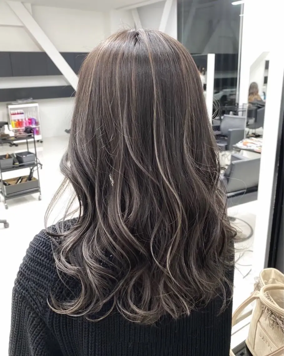 ロング カラー 透明感カラー ハイライトモデル募集 🩷ALIVE 七海のヘアスタイル