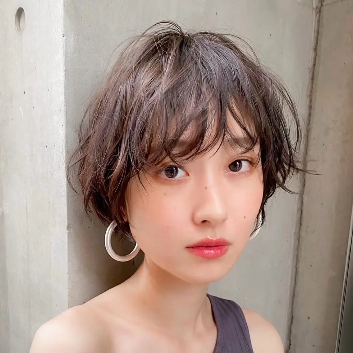 ショート パーマ ショート/ボブ/ さらさ🎀のヘアスタイル