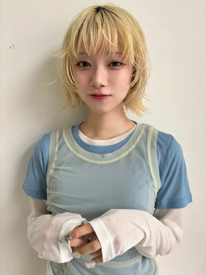カラー　ブリーチモデルの写真