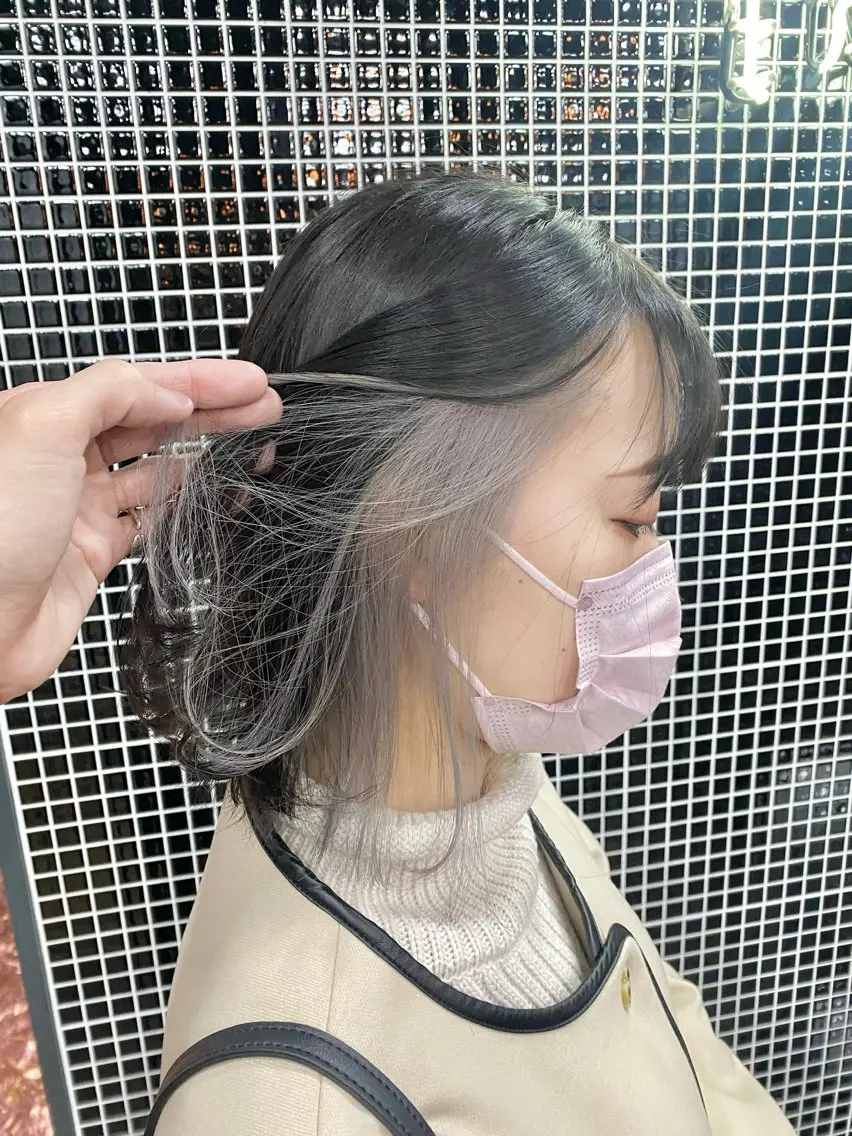 《新規様限定🩵》インナーカラー+毛髪強度改善TRの写真