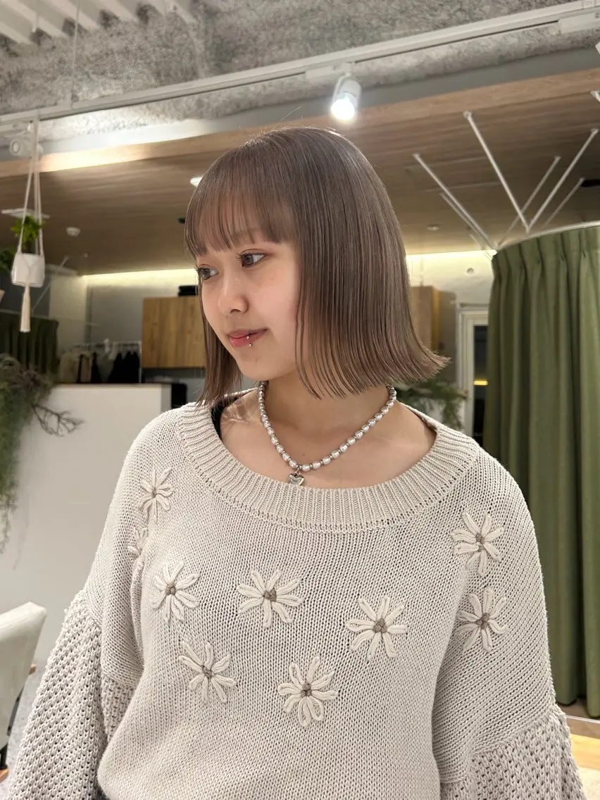 ミディアム ボブ カット hair&eye🎀 /momoKaのヘアスタイル