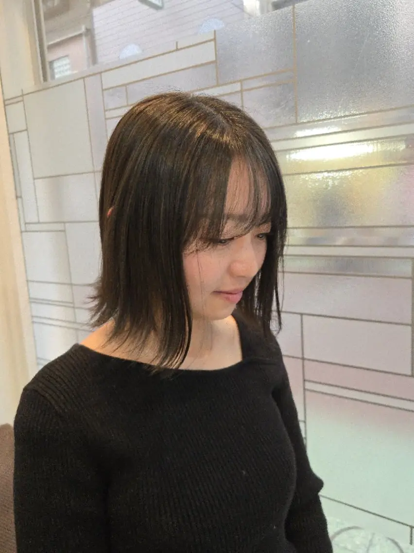 ミディアム カラー カット 暖色🍎透明感カラー 🩵小林かりんのヘアスタイル