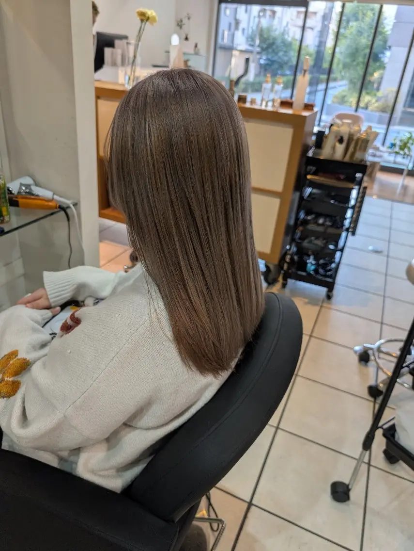 ロング カラー ヘアカラー 似合わせヘアセット& カット🤍野口弥生のヘアスタイル