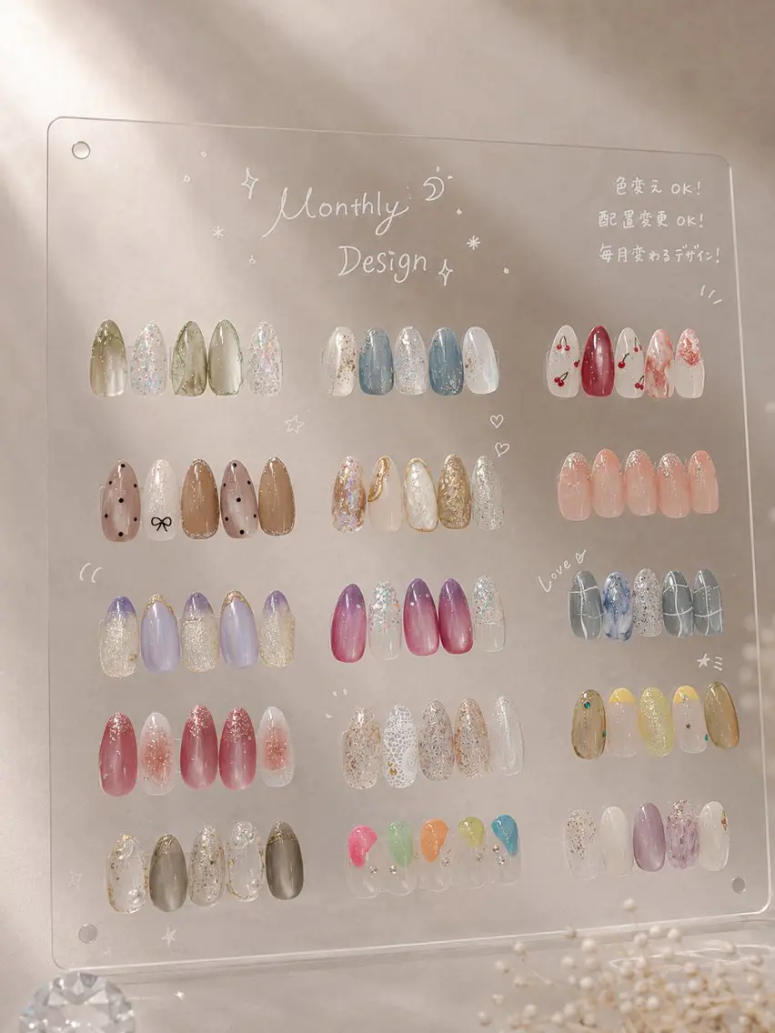 ネイル ハンドネイル sparkling mint_聖のネイルデザイン