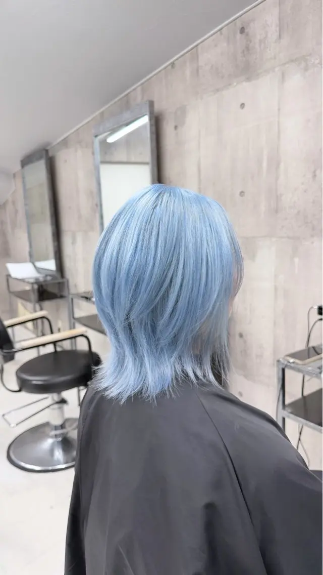 ミディアム カラー パーマ ヘアアレンジ メンズ キッズ レイヤーの魔術師 𓍼takumi𓍼のヘアスタイル