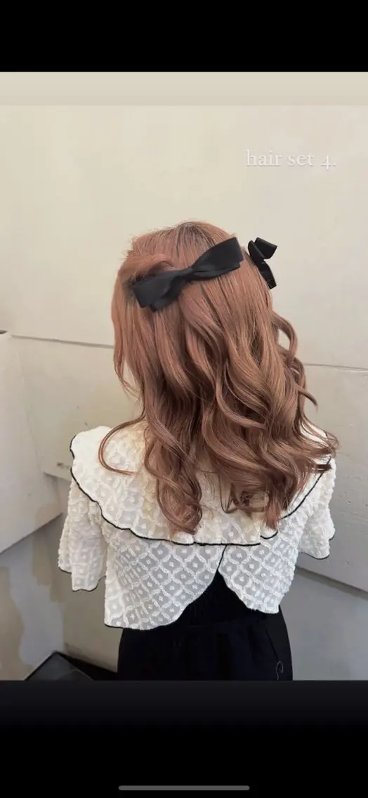 セミロング ヘアセット 柔らかbeige /chinari❤︎のヘアスタイル