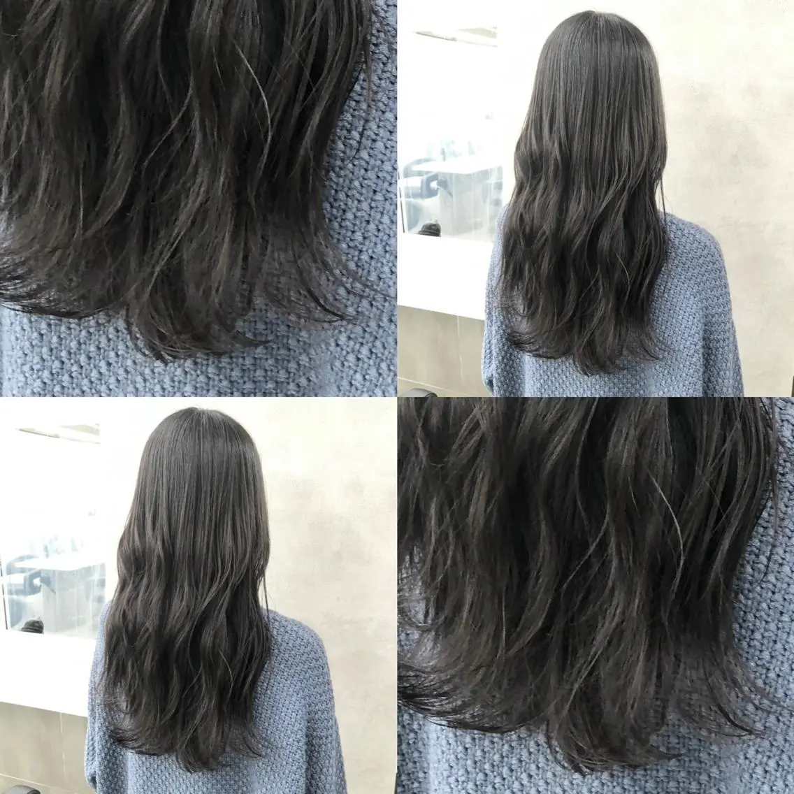 ロング カラー パーマ ヘアアレンジ メンズ キッズ 上品＆韓国風 🥀海心🥀のヘアスタイル