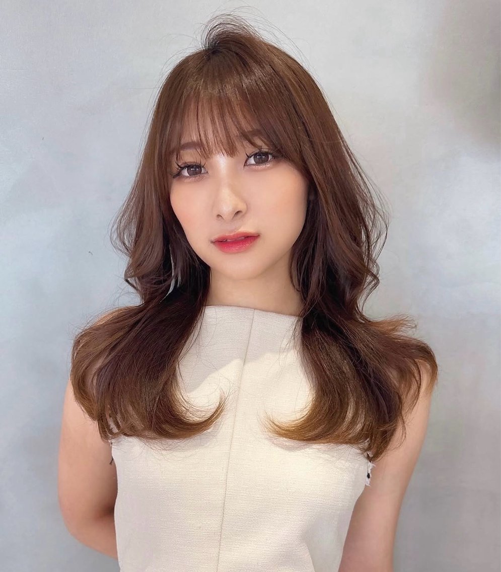 ロング カット ヘアカラー あいと/韓国風カラー /透明感カラー✨のヘアスタイル