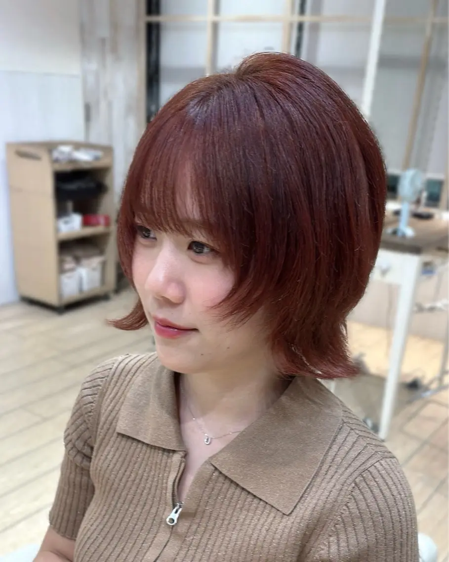 ミディアム 表参道/ウルフカット /ナチュラルウルフのヘアスタイル