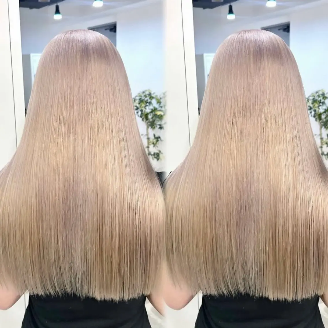 カラー ベージュカラー ミルクティーベージュ ヘアカラー PELEmana🎀 ハイトーン🧚🪄のヘアスタイル