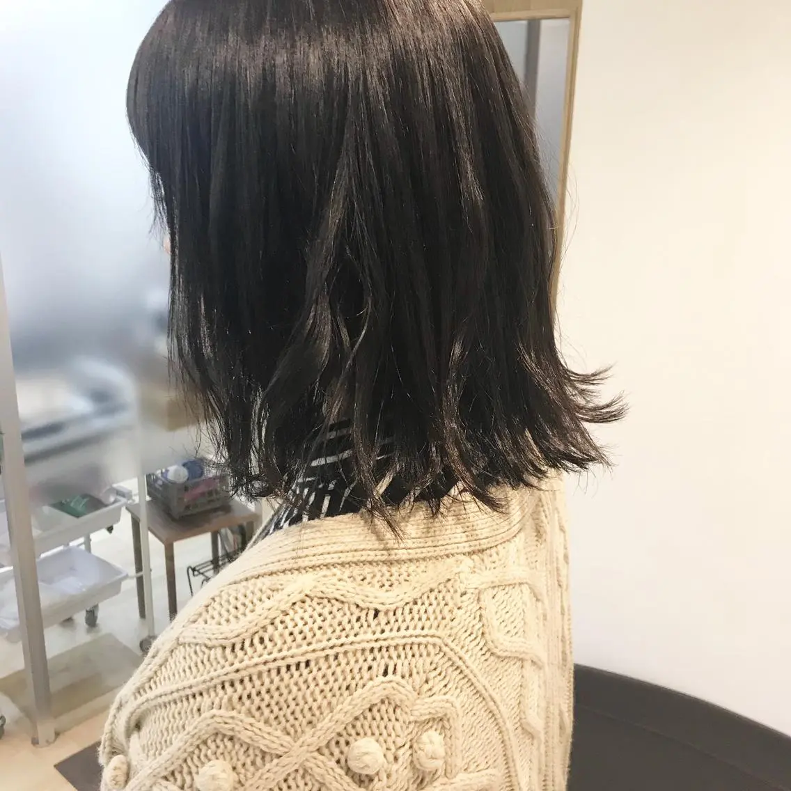 ミディアム カラー クニモトハルナ ボブ/柔らかカラーのヘアスタイル