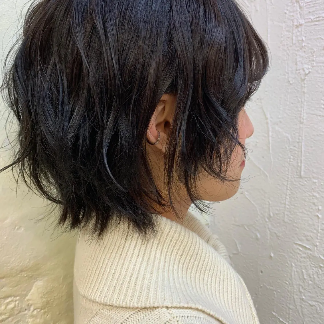 ショート カラー 詩織/パーマ /代官山のヘアスタイル