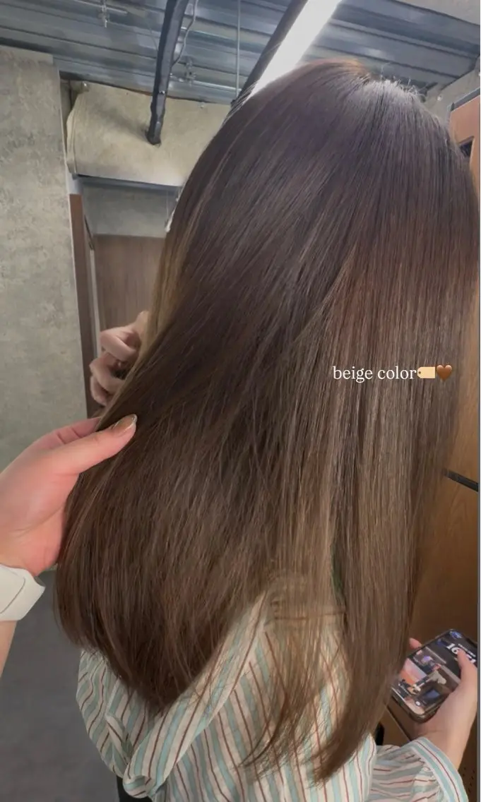 ロング カット ヘアカラー 縮毛矯正 トリートメント 三軒茶屋髪質改善🌼 リズキのヘアスタイル