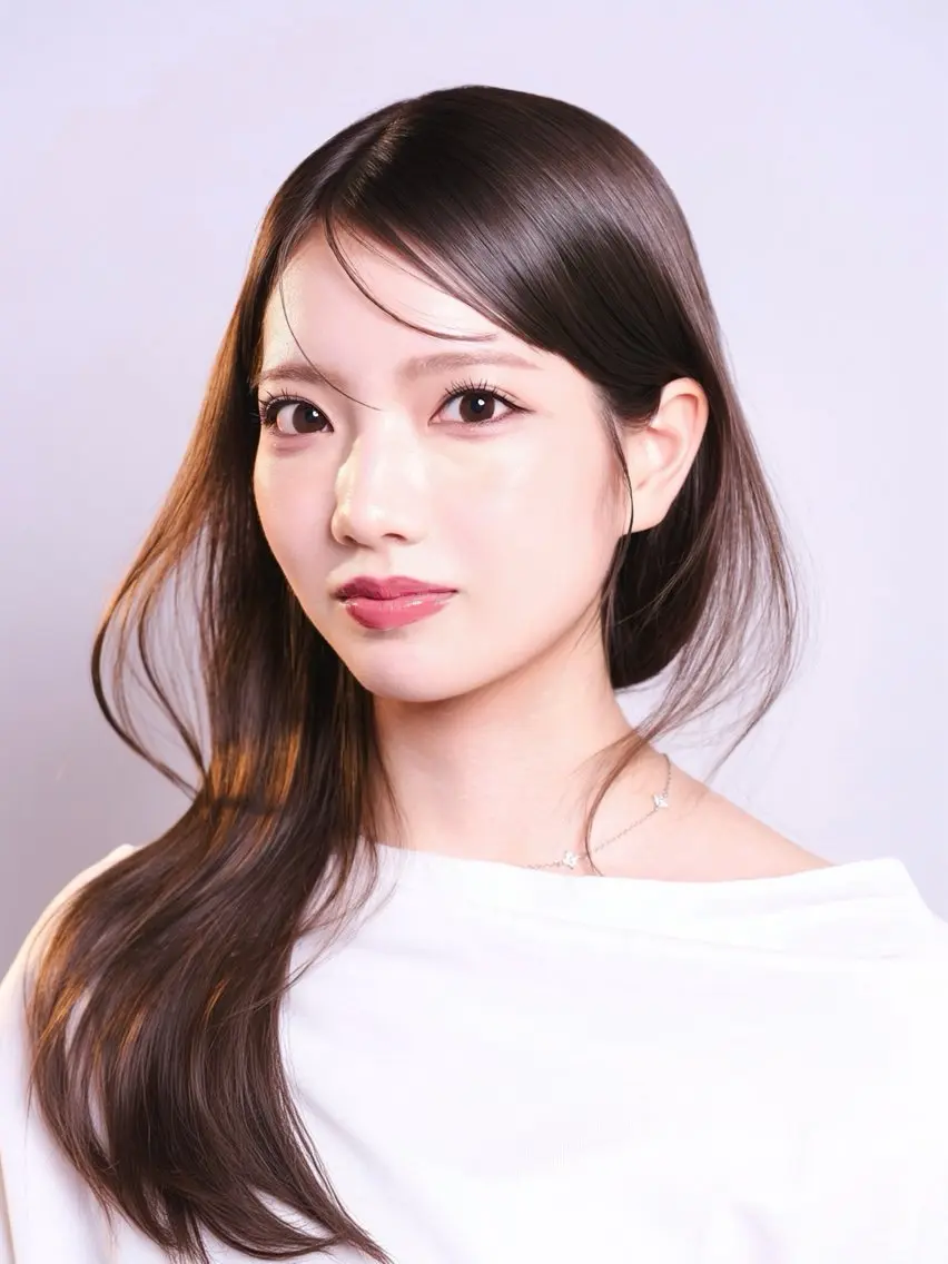 セミロング くびれヘア 韓国風ヘア レイヤーカット カット ヘアカラー トリートメント のん/表参道美容師 /のんめいく💘のヘアスタイル