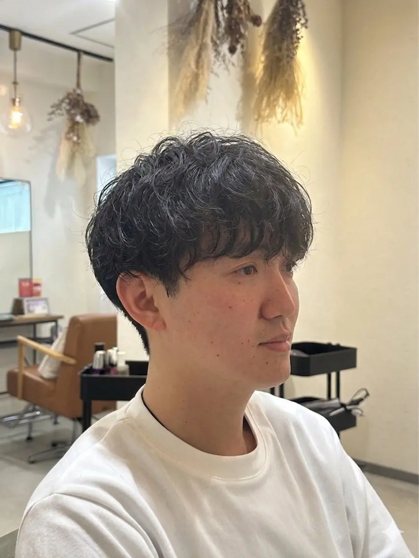ミディアム カット パーマ メンズパーマ特化 /メンズ支持率◎のヘアスタイル