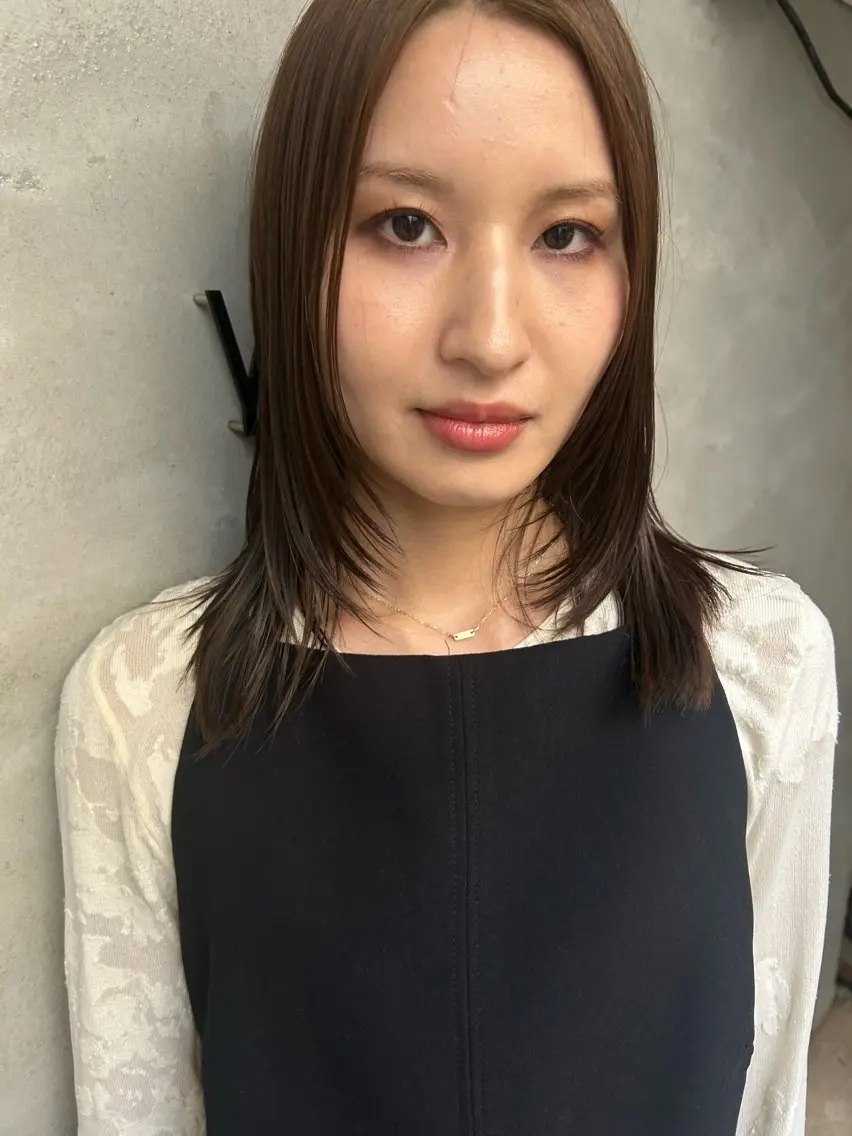 ミディアム カット ヘアカラー トリートメント MOMOKA💫 YARD【学芸大学】のヘアスタイル