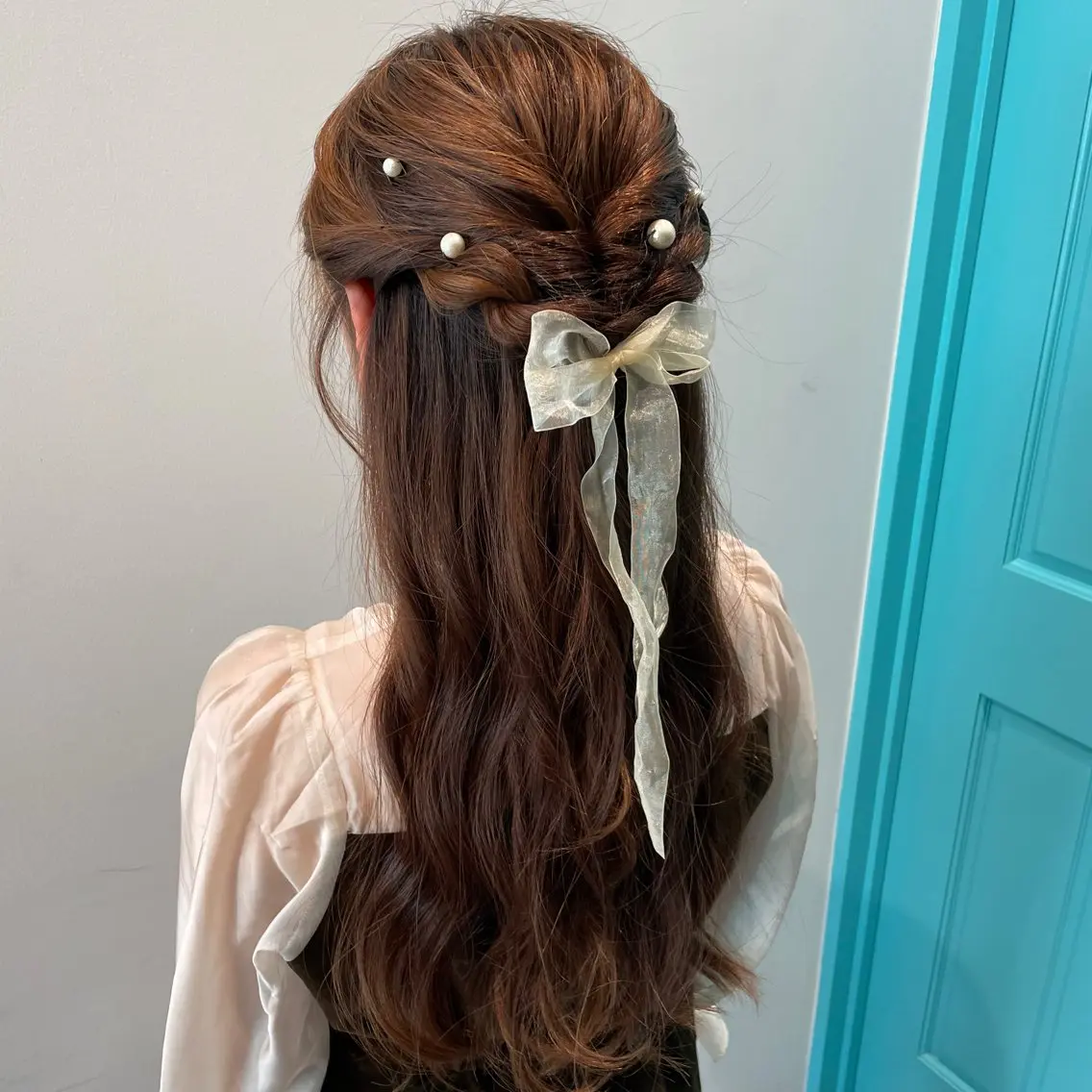 【minimo限定✨️】ハーフアップ or コテ巻きアレンジ⸜🌷︎⸝の写真