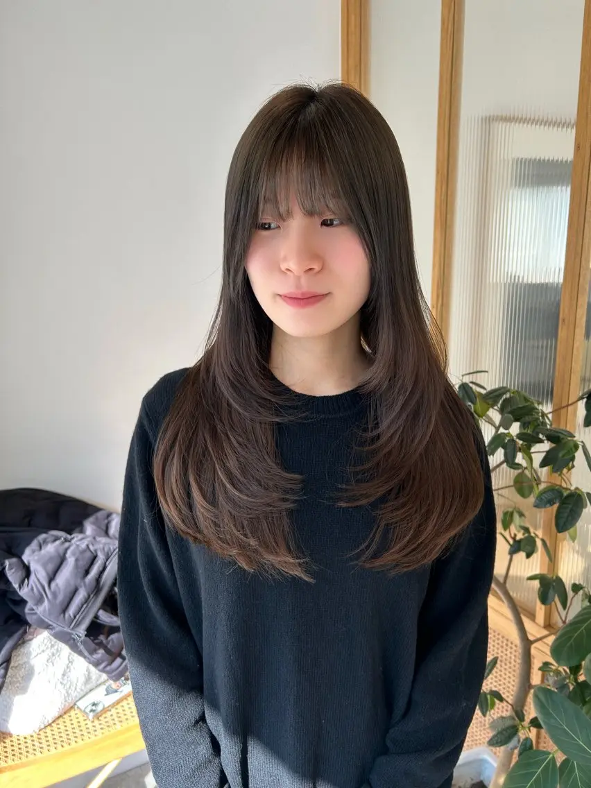 ロング ボブ knock なお 烏丸御池のヘアスタイル
