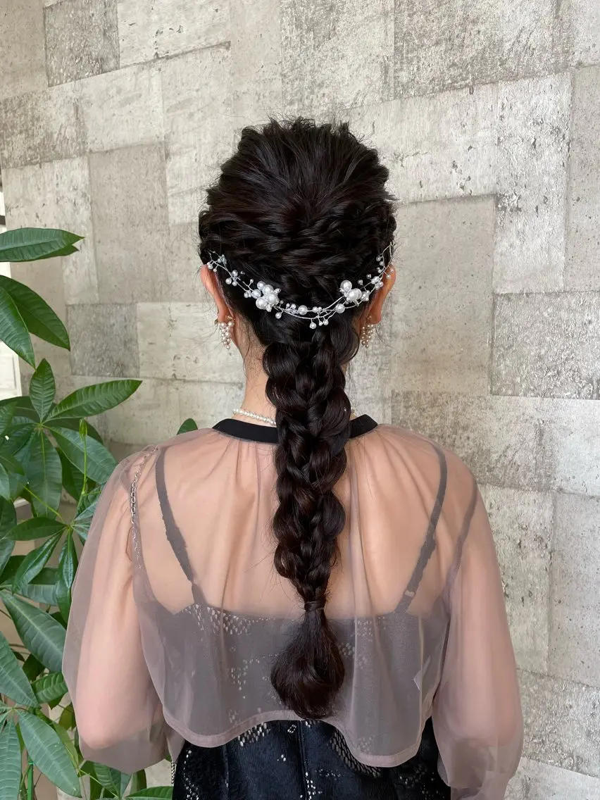 ロング ヘアアレンジ 🫧レイナ 🫧 ツヤ髪／艶カラー🫧のヘアスタイル