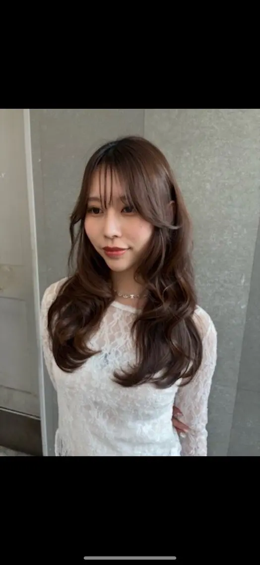 セミロング カット ヘアカラー トリートメント 顔周り🇰🇷韓国 レイヤー/モエのヘアスタイル