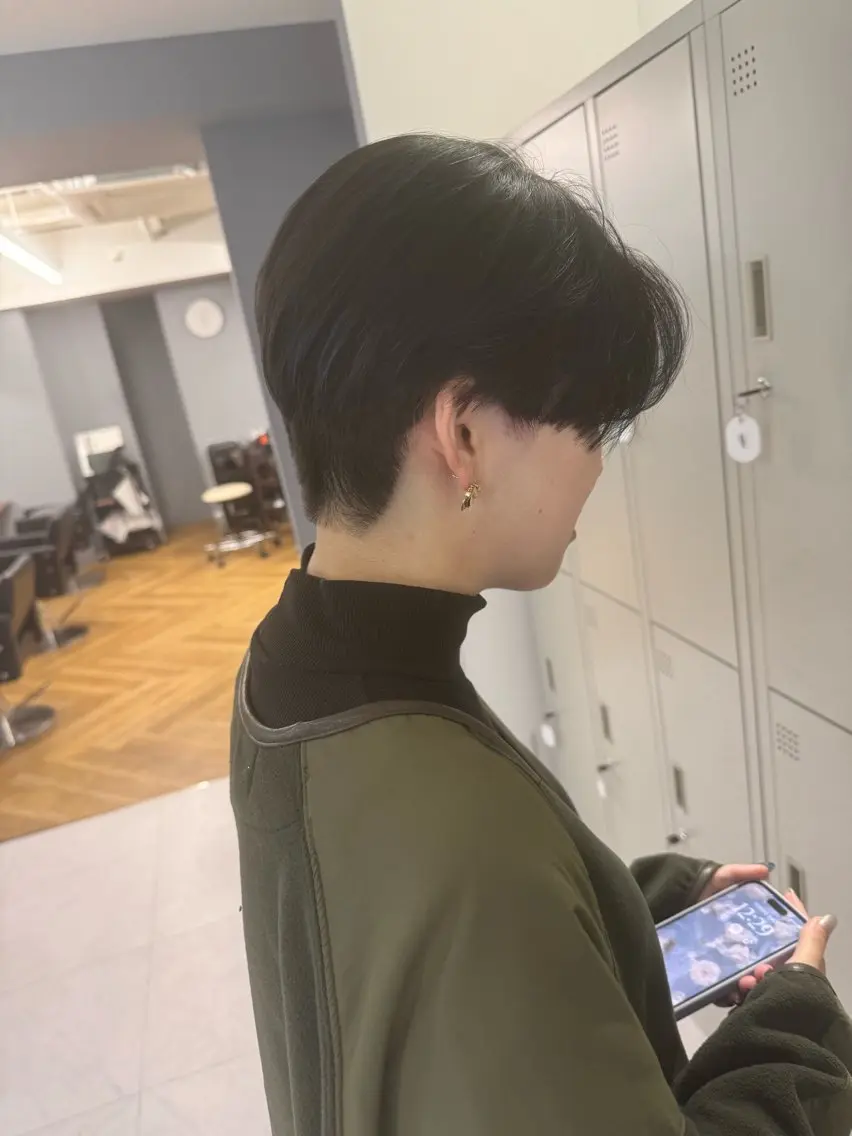 ショート カット パーマ 福田 美波のヘアスタイル