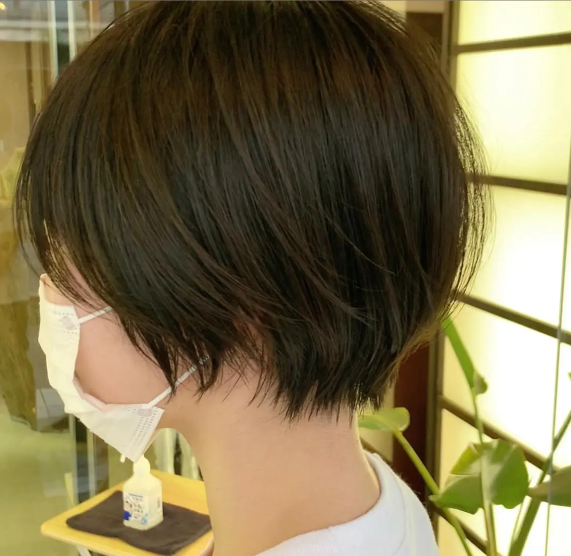 ショート ハイライト レイヤーカット ショートヘア 小顔カット カット circus by KENJE 町田店のヘアスタイル