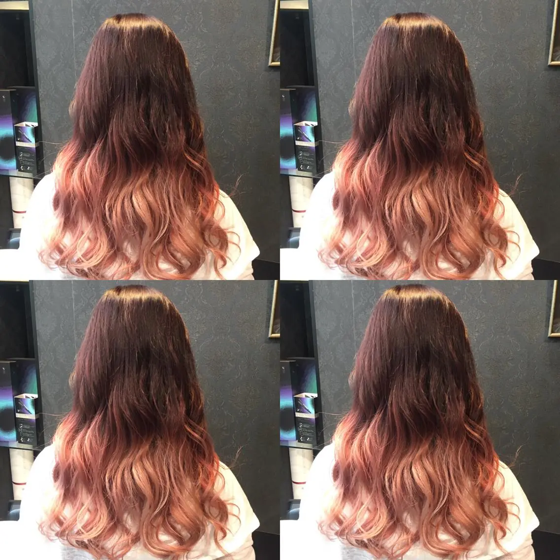 セミロング カラー ブリーチ ピンクカラー 髪質改善美容師 中村 一のヘアスタイル