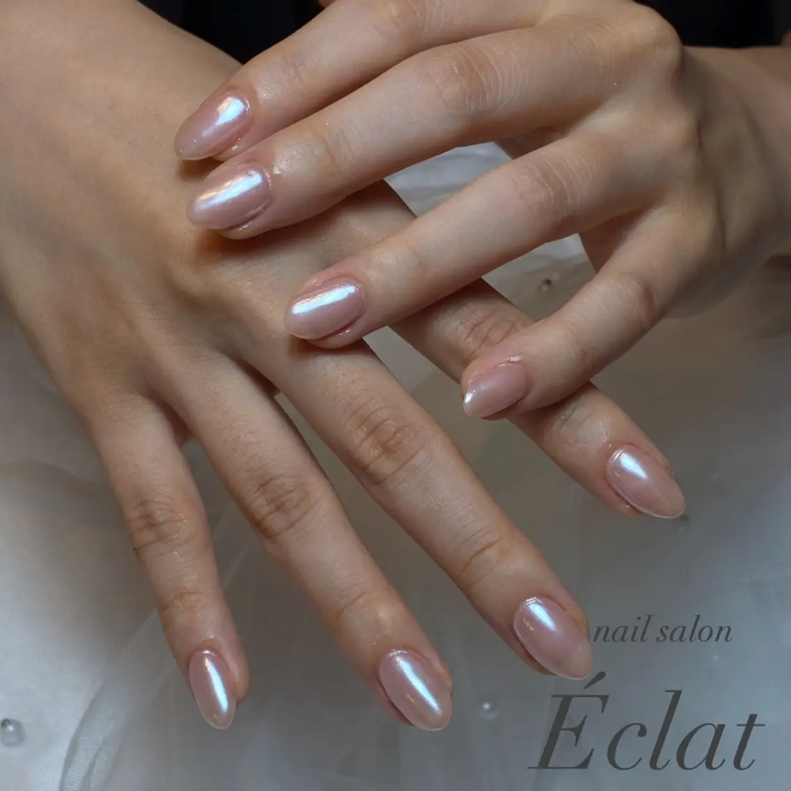 ネイル オーロラネイル ハンドネイル nail salon Éclatのネイルデザイン