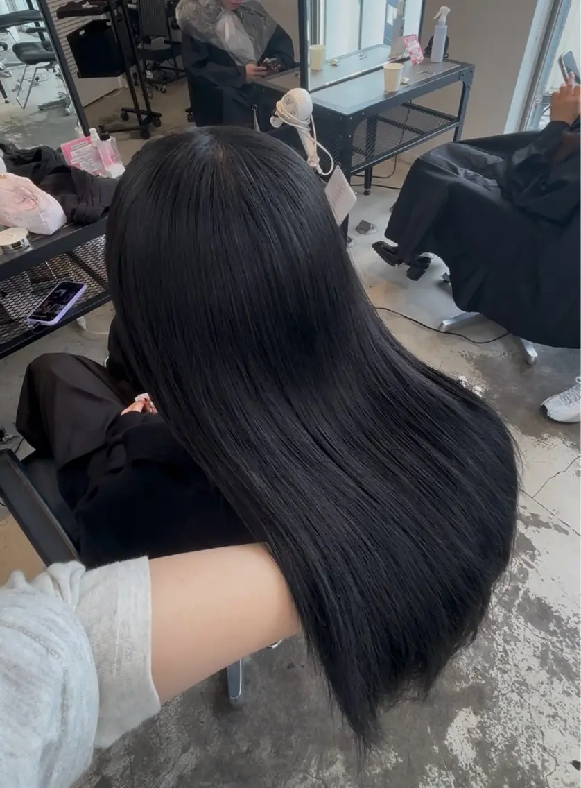 ロング カラー 縮毛矯正 トリートメント ダメージレス艶髪 🦋MISAKI🦋のヘアスタイル