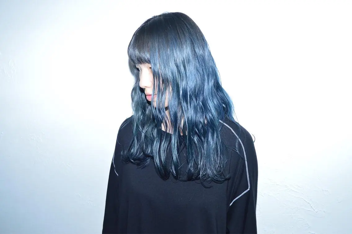 セミロング カラー ネイビーカラー salonF 🔸hamaのマツエク・マツパデザイン