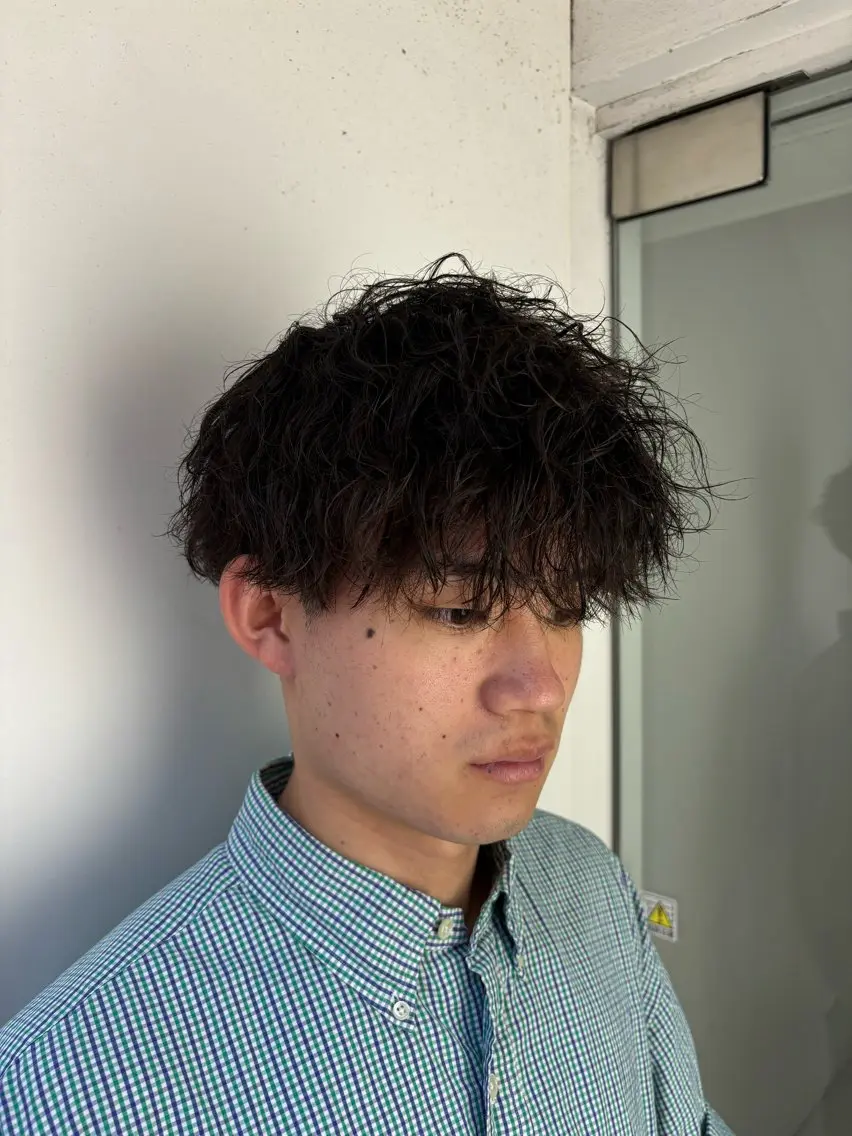 ショート パーマ メンズ カット パーマ men's/perm colorDaijuのヘアスタイル