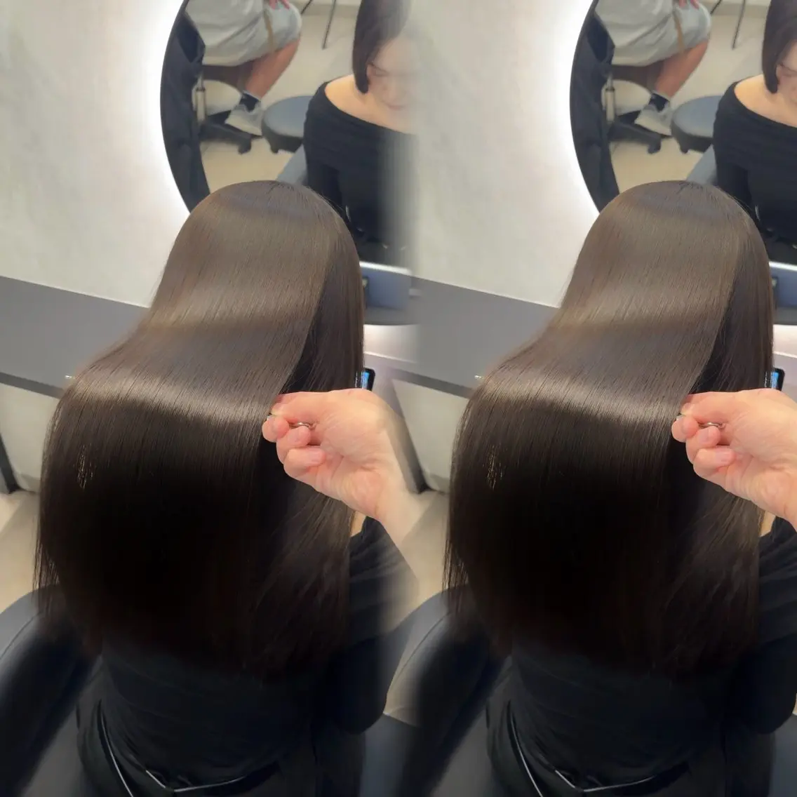 ロング カラー ヘアアレンジ カット ヘアカラー 縮毛矯正 トリートメント 新宿 /髪質改善/ レイヤー/ヒュウガのヘアスタイル