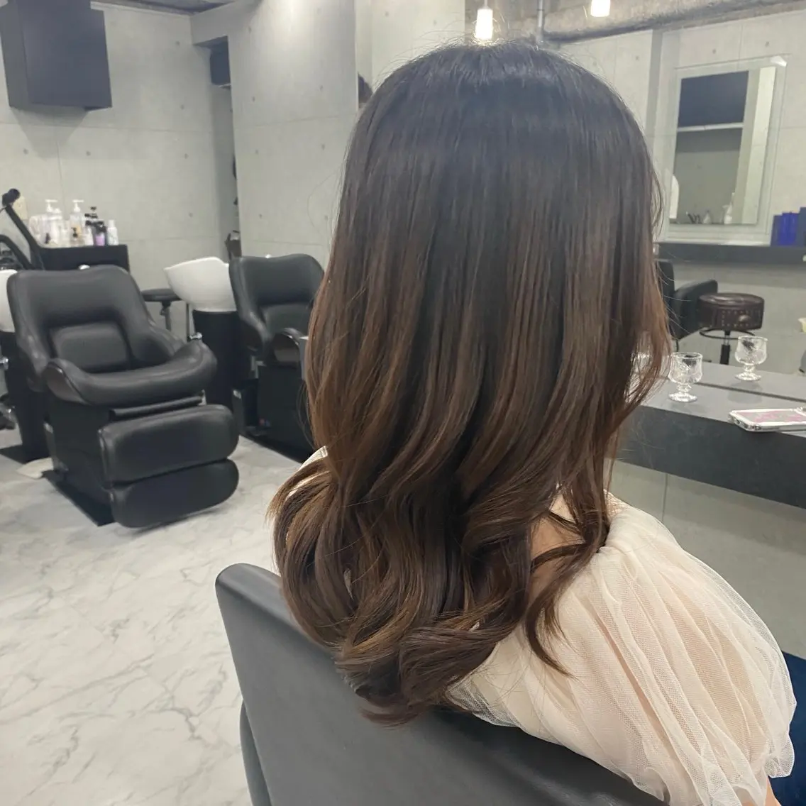 カラー ブラウンカラー ヘアカラー Endearing 🌟銀座のヘアスタイル