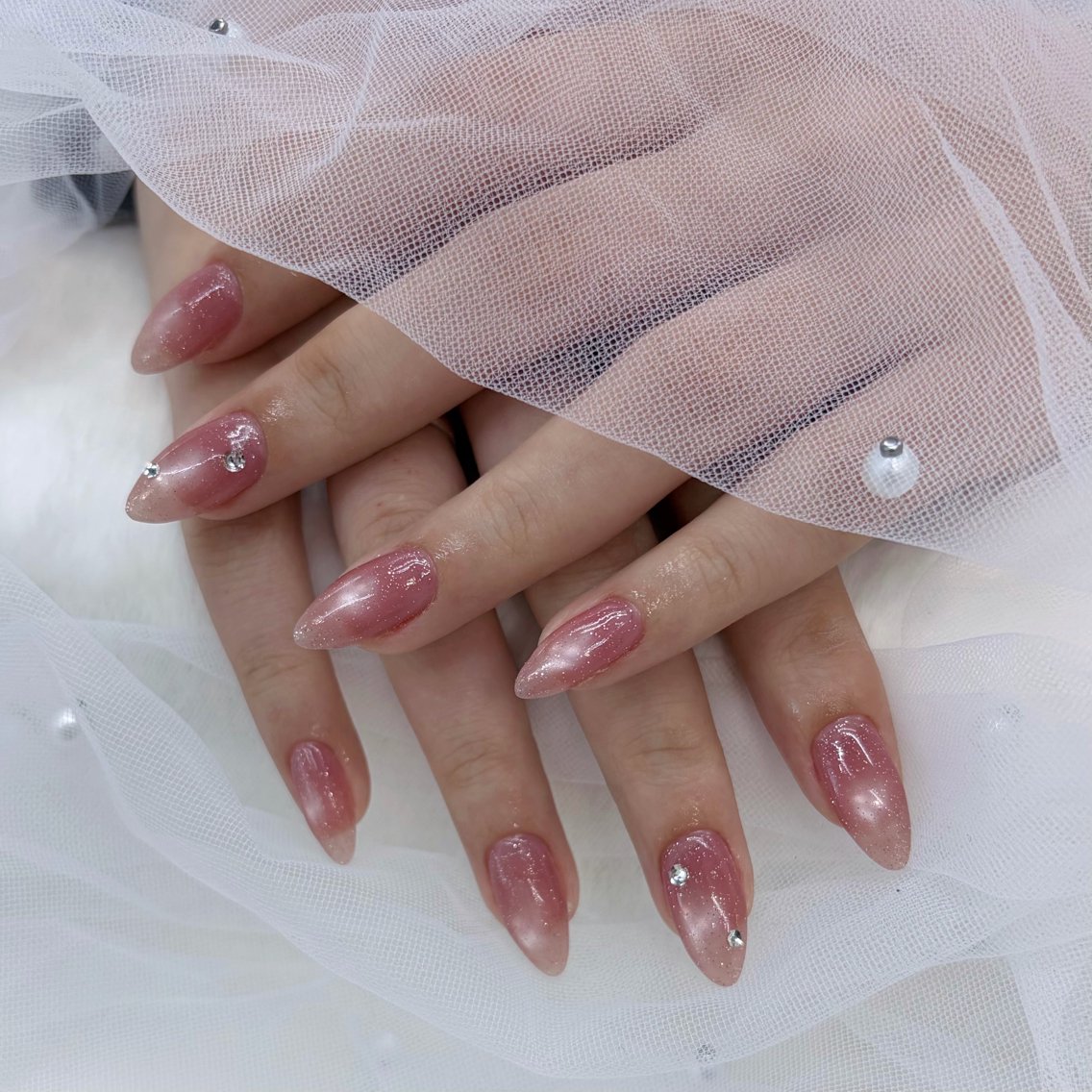ネイル ピンク 狭間 GRANBEAUTYのネイルデザイン