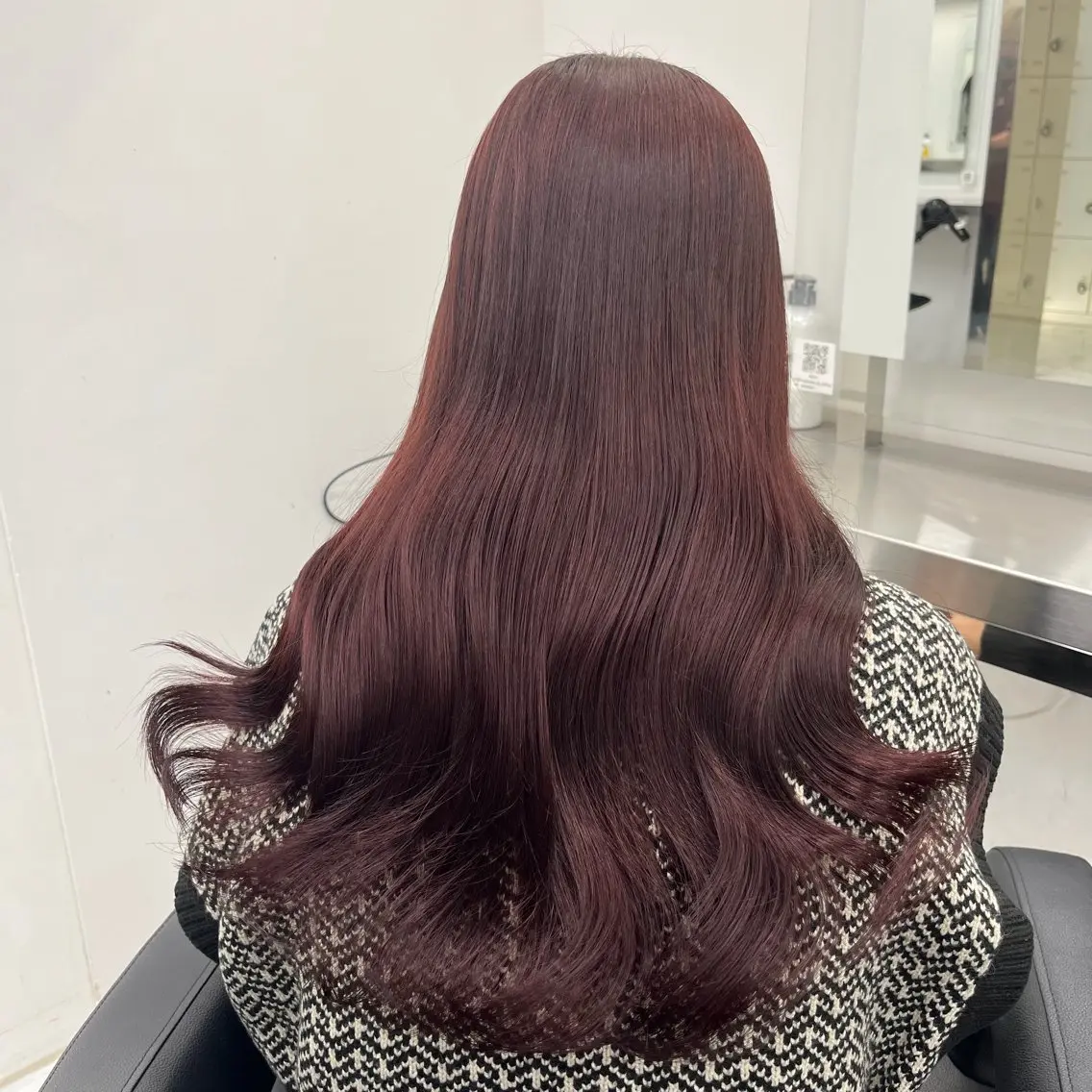ロング カット ヘアカラー トリートメント ヘアセット 🍒韓国暖色ヘア NO.1🍒🪽のヘアスタイル