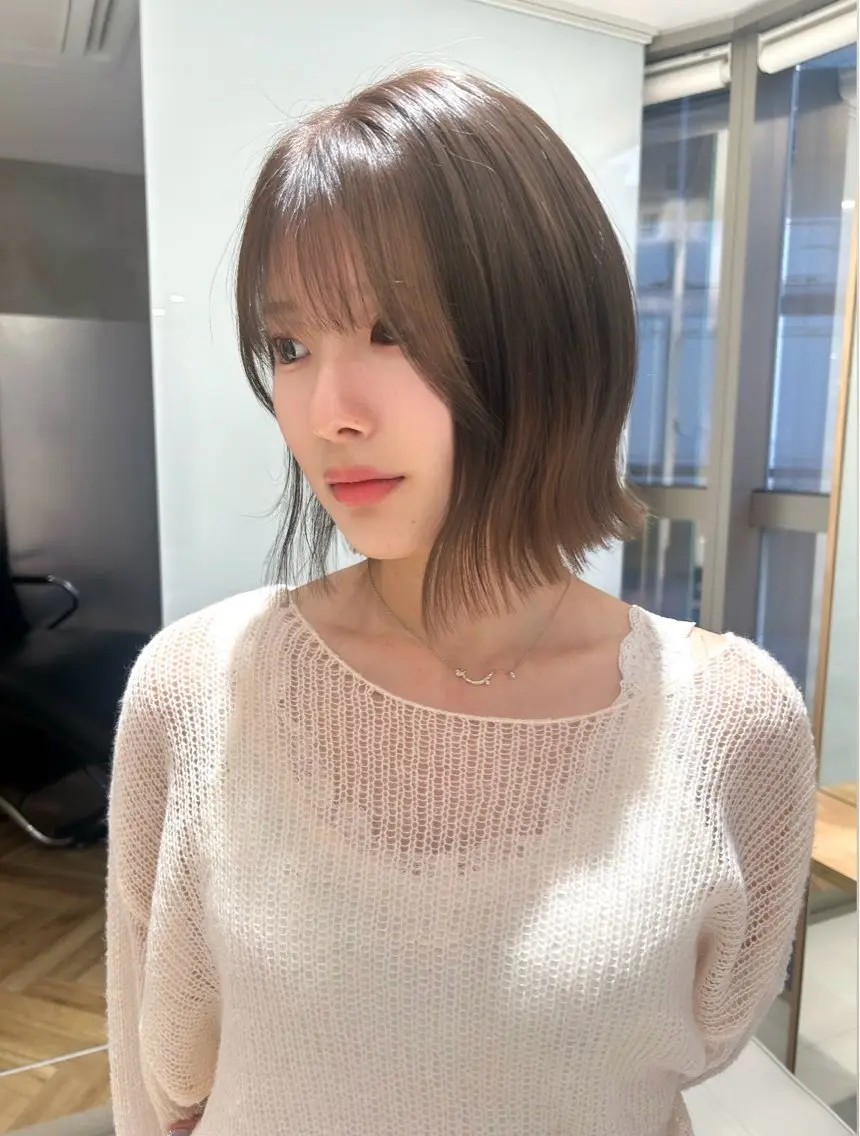 ミディアム カラー カット ヘアカラー 💘大人可愛く💘 Natsuki❥❥❥のヘアスタイル