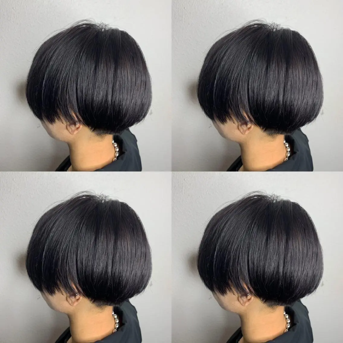 ミディアム カラー 黒髪 ブリーチ ブルーカラー パープルカラー ヘアカラー 似合わせ/ カラー.岡田友仁のヘアスタイル