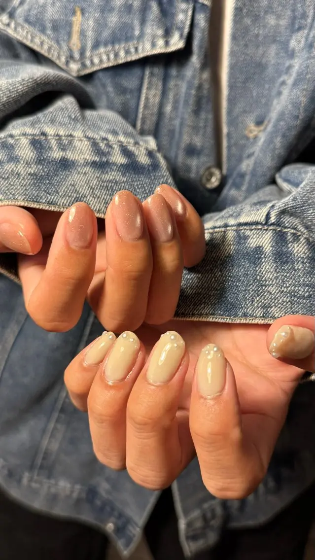 ネイル ラメ(グリッター) マグネットネイル A’arone nail＆eyeのネイルデザイン