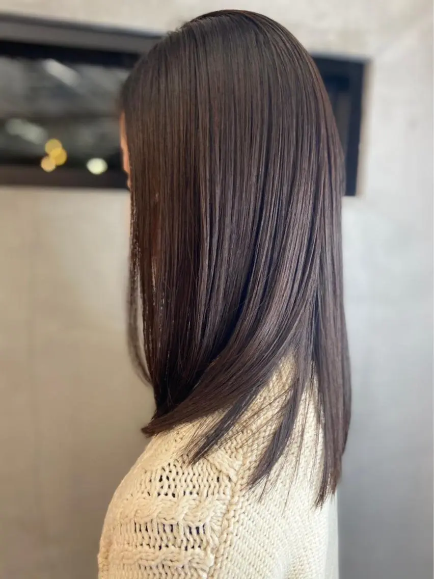 【さら艶髪を叶えます⚜️】似合わせカット+縮毛矯正+プレトリートメントの写真