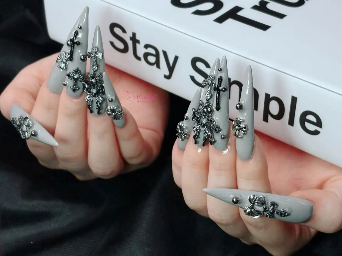 ネイル 桜ネイル 長さ出し フラワーネイル フレンチネイル ジェルネイル ハンドネイル ACon NailSalonのネイルデザイン