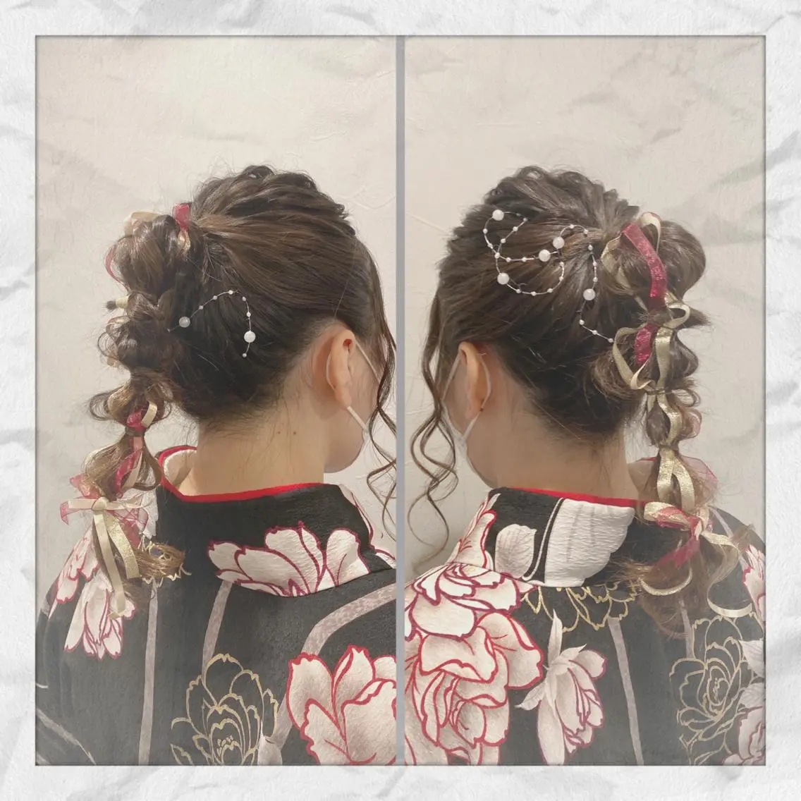 セミロング ヘアアレンジ ヘアセット ヘアセット/着付け 𓇼 まつもと𓇼のその他イメージ