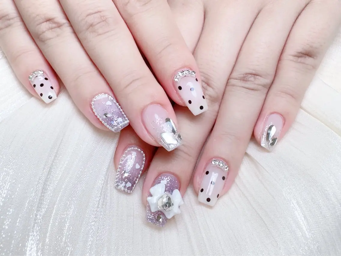 ネイル ハンドネイル M 🌷Nail 長さだし専門店のネイルデザイン